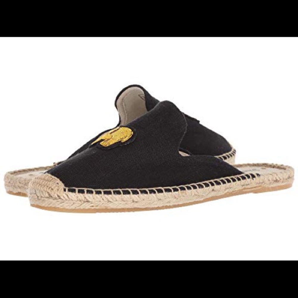Brand new Soludos Black Elephant Mule